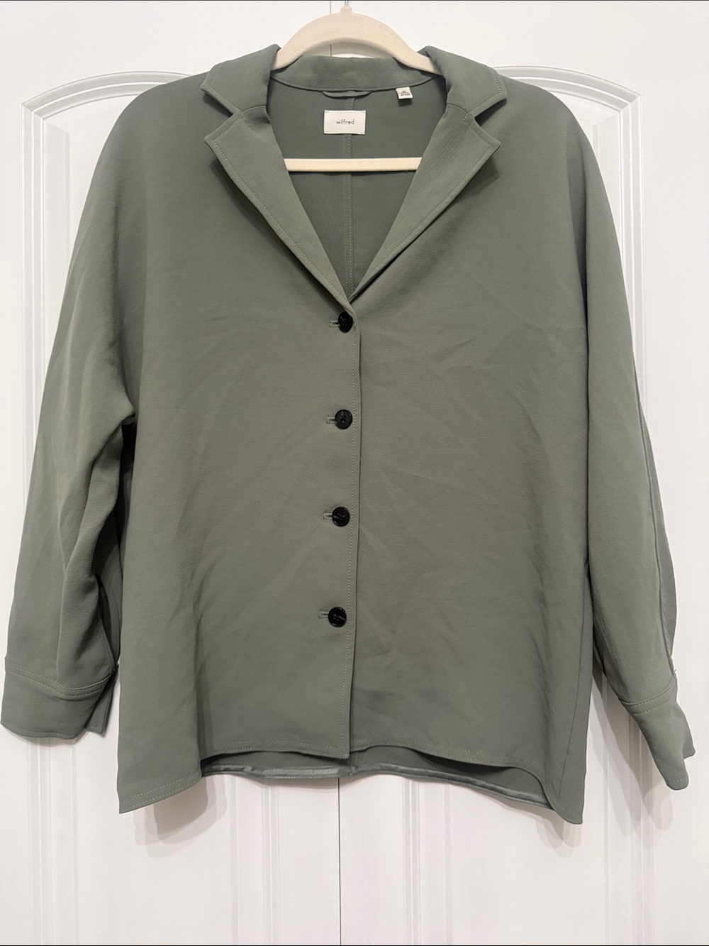 Aritzia Wilfred Freeform Shirt Bitter Sage Size XS